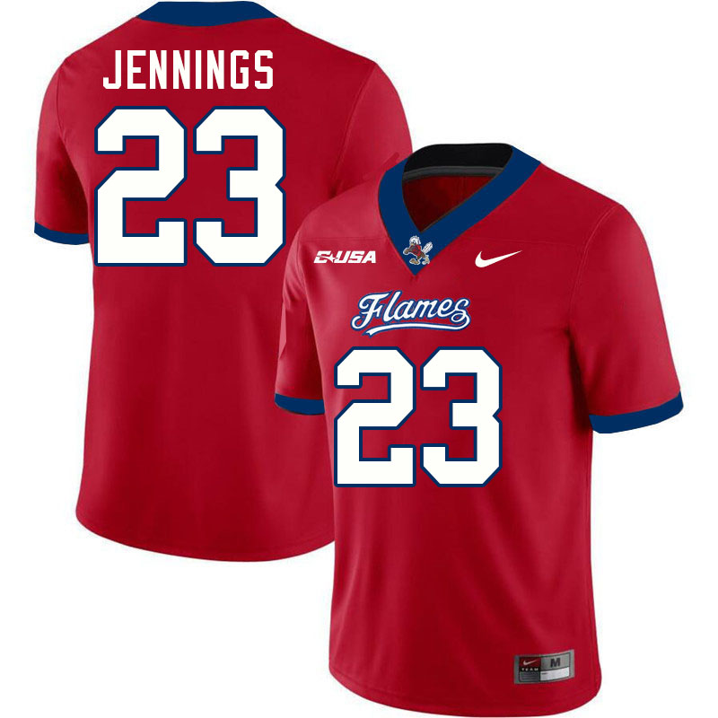 Liberty Flames #23 Rashad Jennings College Football Jerseys Stitched-Red